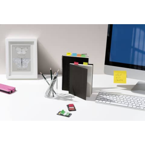 Segnapagina removibili Post-it® Index Medium con dispenser blu 50 segnapagina - 680-2